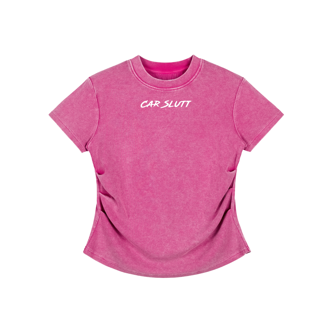 Vintage Washed Bodycon Cotton T-Shirt