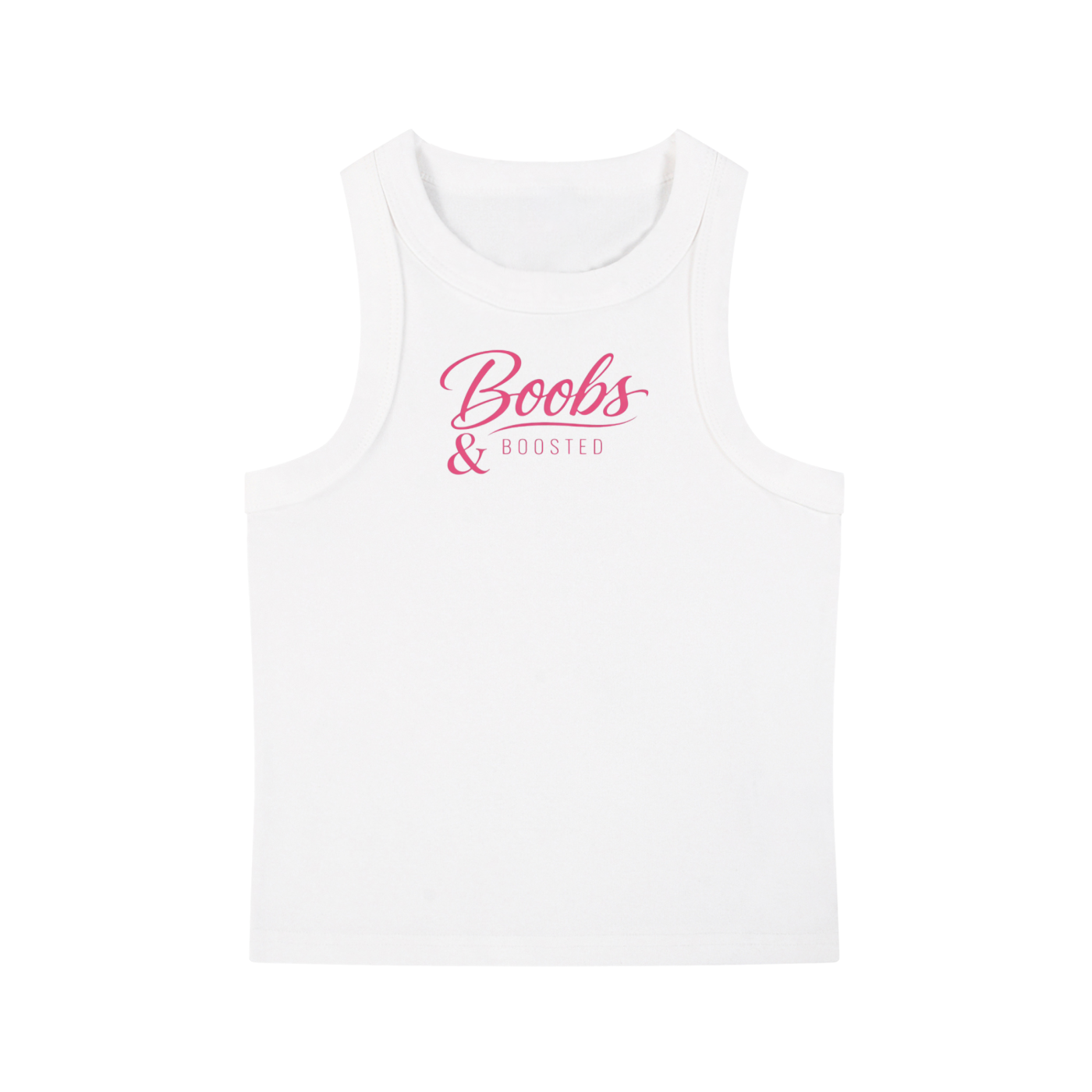 Boobs & Boosted Snow Washed Tank Top